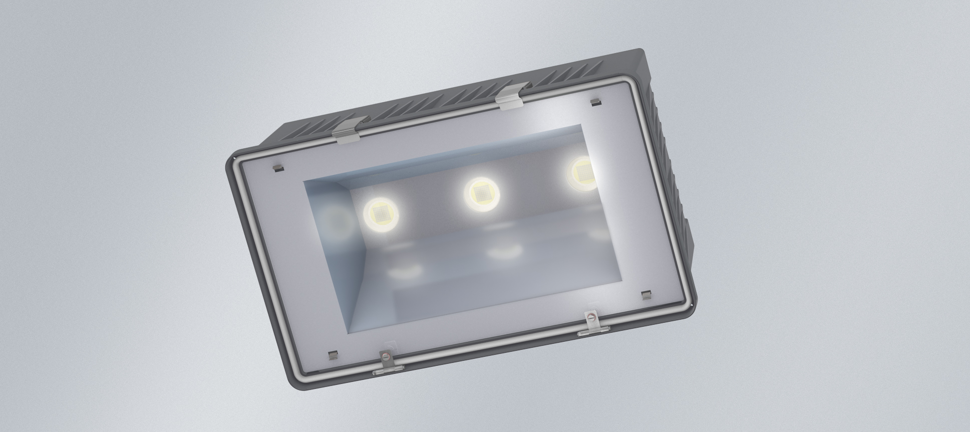 LED-Anbaustrahler 114W 3000K 16036lm Alu Konv DALI Dimmung DALI 3LEDs IP65 al mt