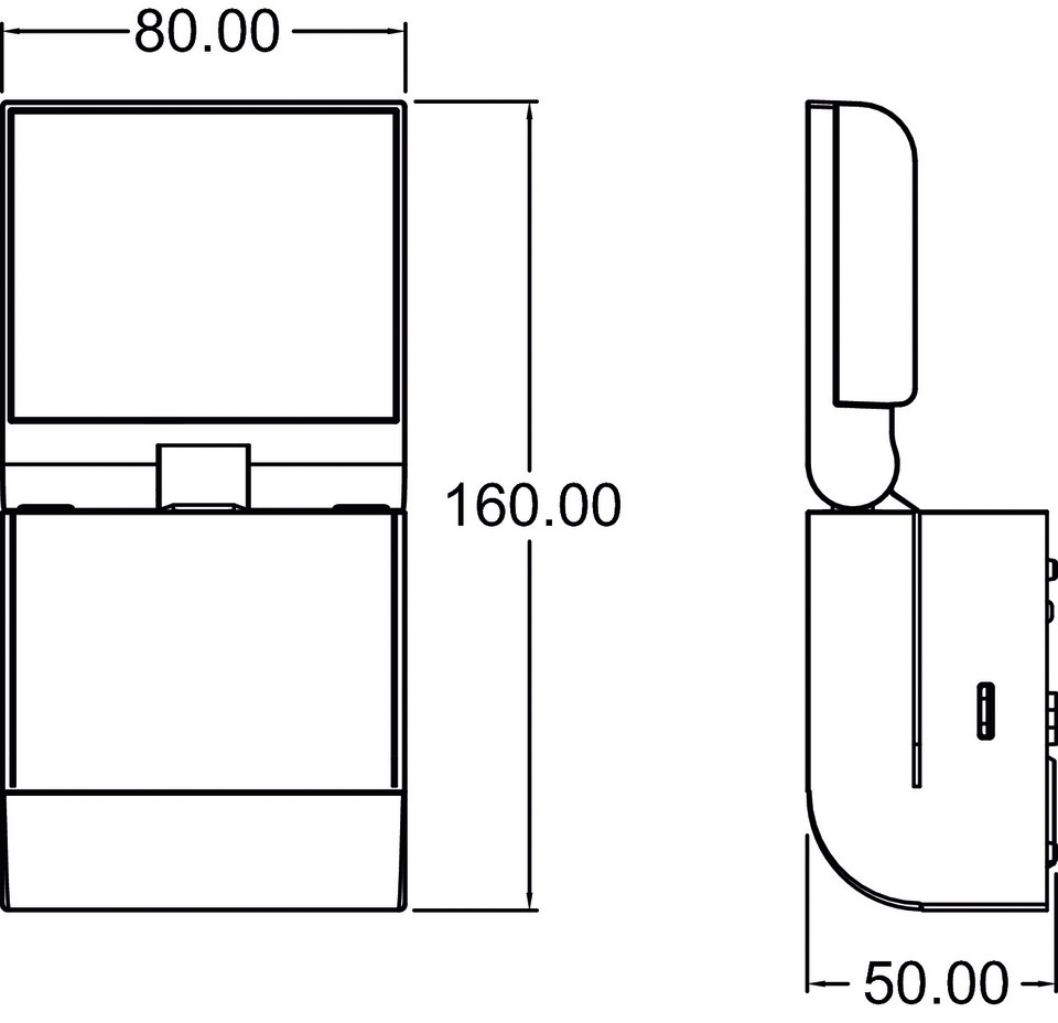 LED-Anbaustrahler 8,5W theLeda 4000K Kst 900lm ws 1LED IP55 mt breitstrahlend