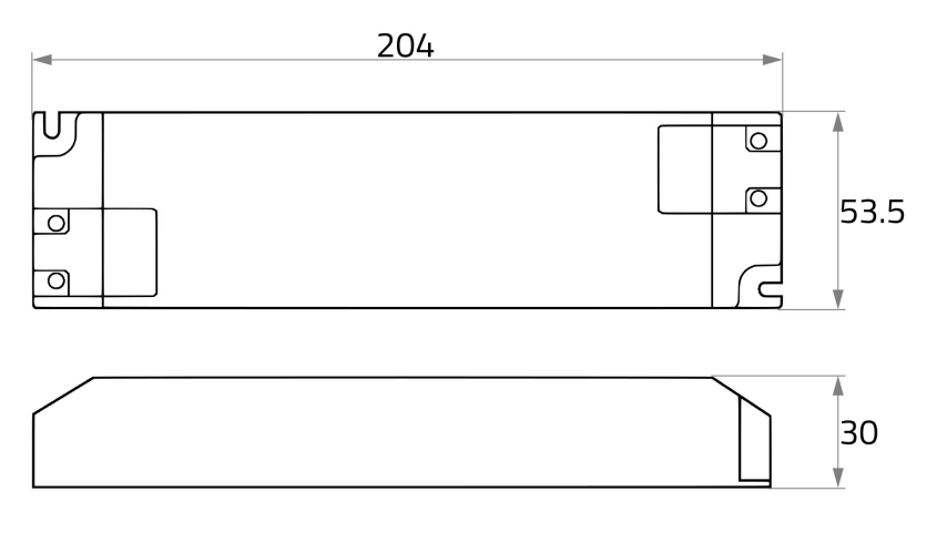 LED-Trafo 100,8W 4200mA 24V IP20 Kstgeh stat 204x53,5x30mm