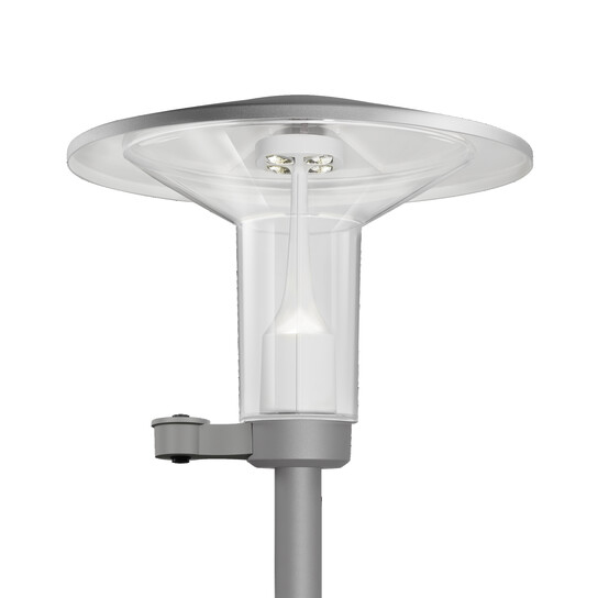 LED-Aufsatzleuchte 15W LATERNE 76mm si 3000K 1540lm EVG Kst Kst_tr IP65 II