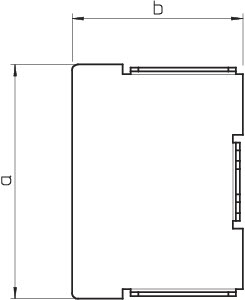 Endstück LF-K 30x28mm li/re ST rws RAL9010 vz