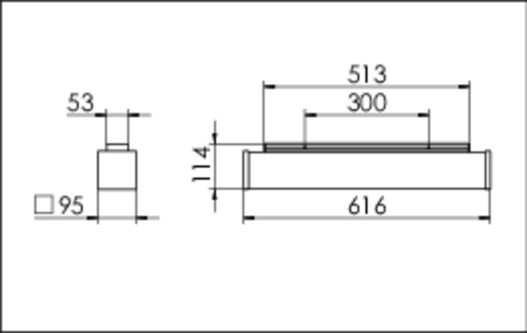 LED-Deckenanbauleuchte 18W 4000K 2420lm si Konv IP20 616x95x114mm