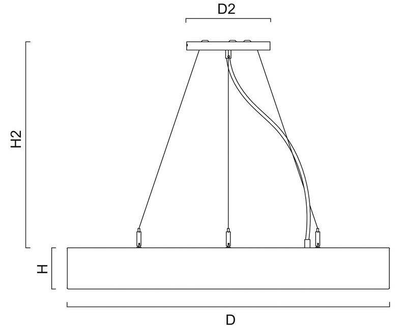 LED-Pendelleuchte 22W ROTONDA 4000K 1LED 3250lm LED nicht austauschbar sym IP20