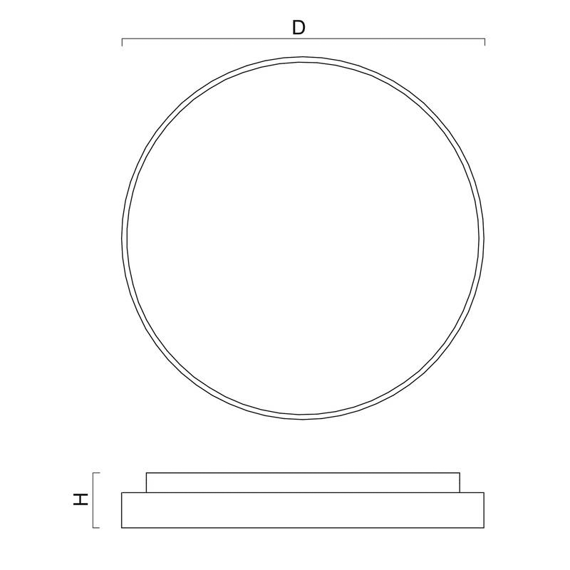 LED-Deckenanbauleuchte 20W 4000K 2900lm ws Konv IP40 Ø450x90mm