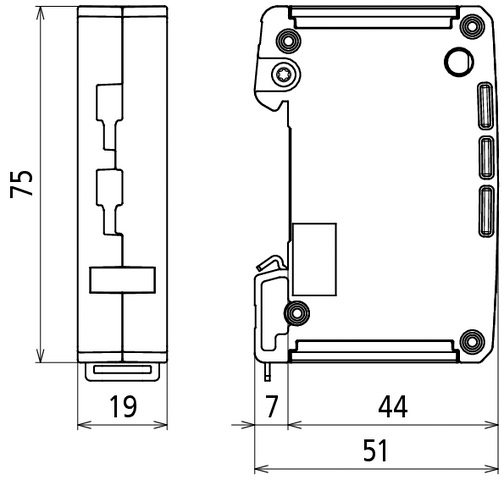 Ableiter Typ3 3,3VDC 1,5A TS35 opt RJ45 Hutschiene TH35 100Va-a 600Va-e