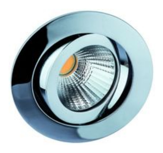 LED-Einbaustrahler 8W TALU 2700K 694lm Konv 1LED Alu IP20 chr glz Ø/EB68mm