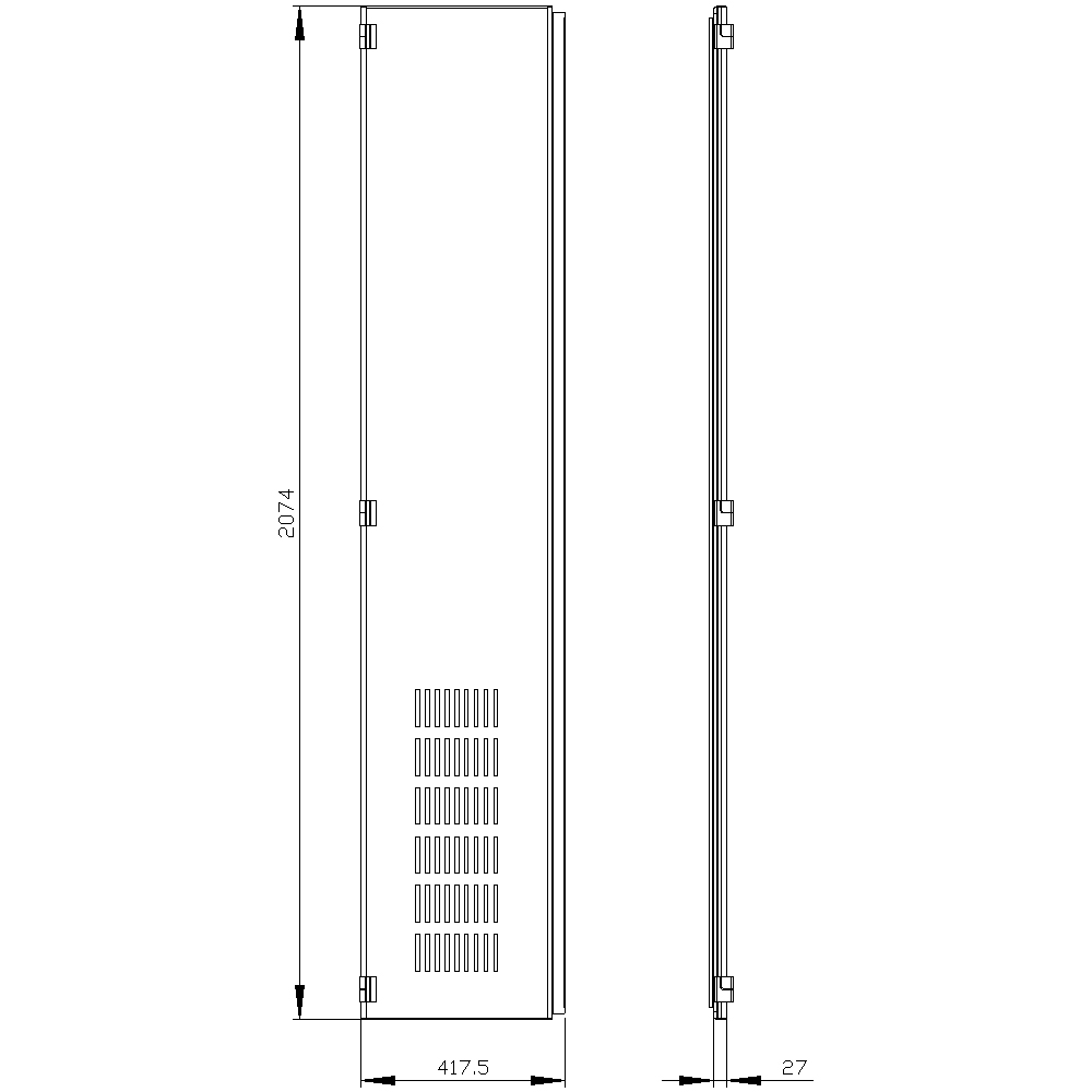 Fachtür IP20 ST H2,2xB0,4mm
