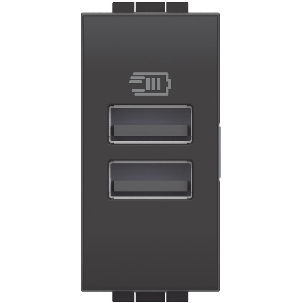 USB-Spannungsversorgung 2USB-A UP 3mA anth 5V 50-60Hz