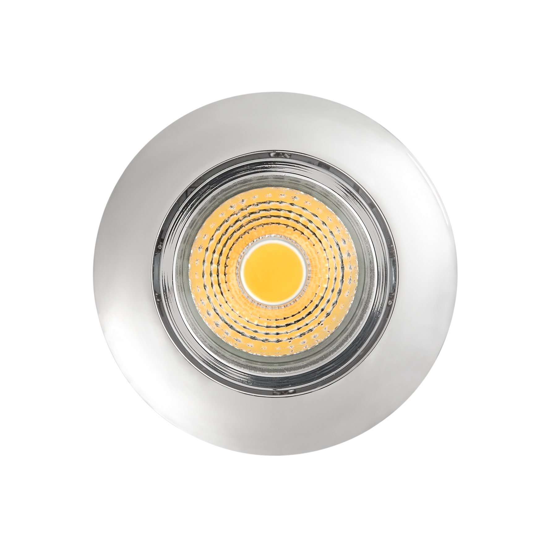LED-Anbaustrahler 8W 4000K 630lm Konv chr glz 1LED Alu IP40 RF:hochglänzend