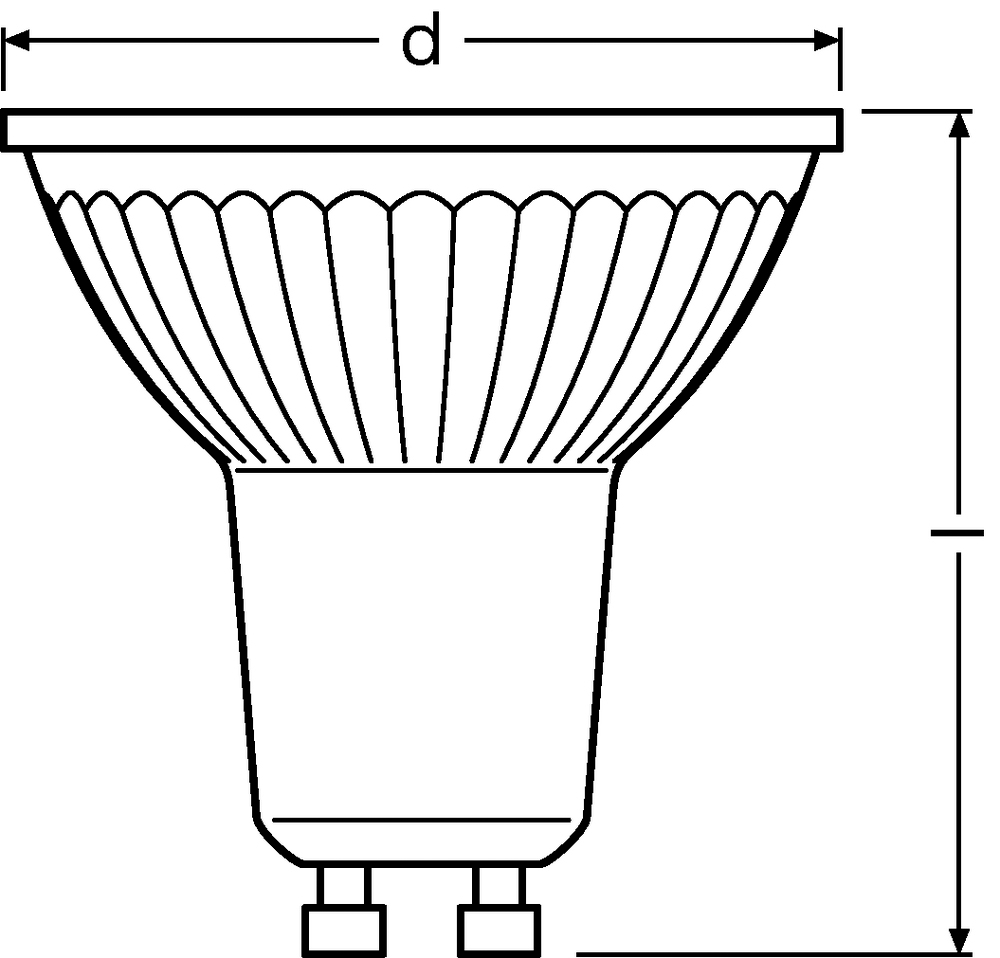 LED-Reflektorlampe GU10 PAR16 3,4W 2700K 230lm G ws dimmbar 36° AC Ø50x52mm