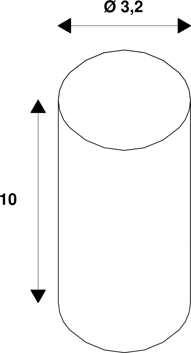 LED-Röhrenlampe GU10 3,2W 2700K 270lm G dim ws kl dimmbar 360° AC Ø32x100mm