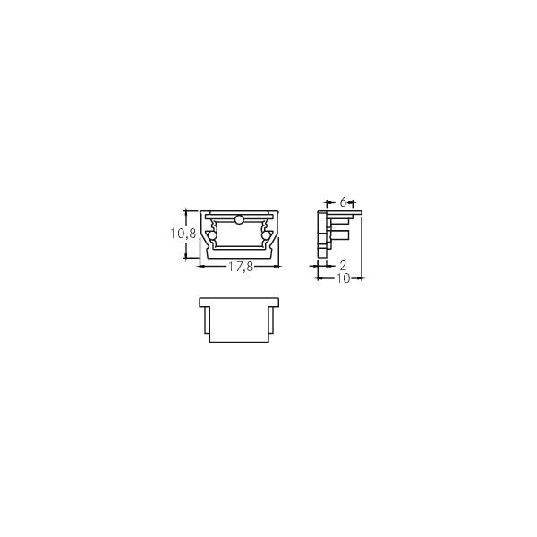 Endkappe sw Kst H10,8mm