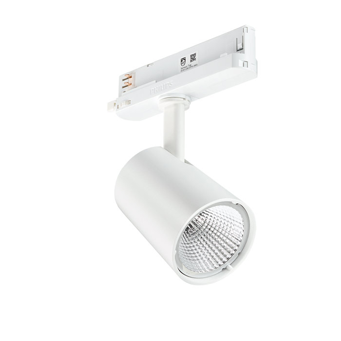 LED-Schienenstrahler 22W StoreFit 4000K 2800lm Konv 1LED Alu IP20 ws mt 3Ph