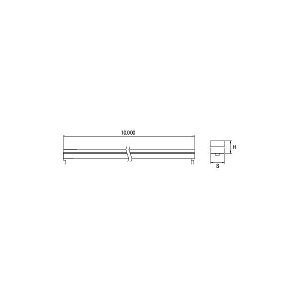 LED-Lichtband 15W/m rgbw 2700K 96Stk/m IP67 LED nicht austauschbar 10000mm DC