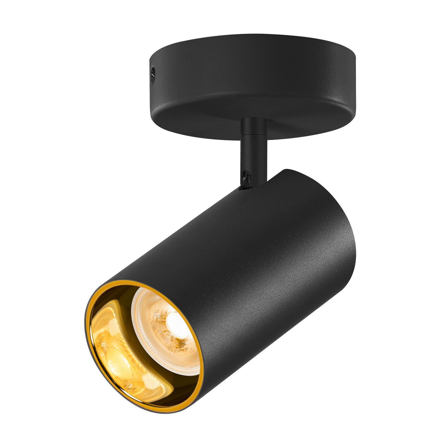 LED-Anbaustrahler 10W sw mt IP20 1LED 125x70x130mm Alu GU10