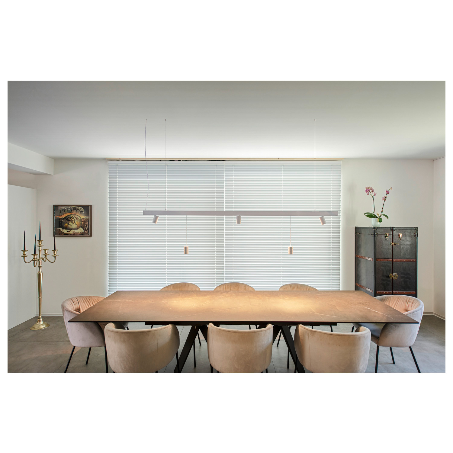LED-Schienenstrahler 8,7W 2700K 650lm ws Konv DALI Dimmung DALI 1LED Alu IP20 mt