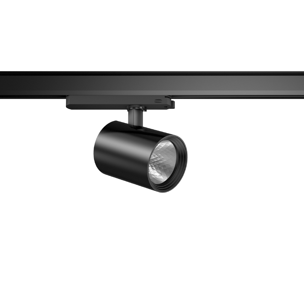 LED-Schienenstrahler 20W DEECOS 3000K sw 2450lm Konv 1LED Alu IP20 mt 3Ph