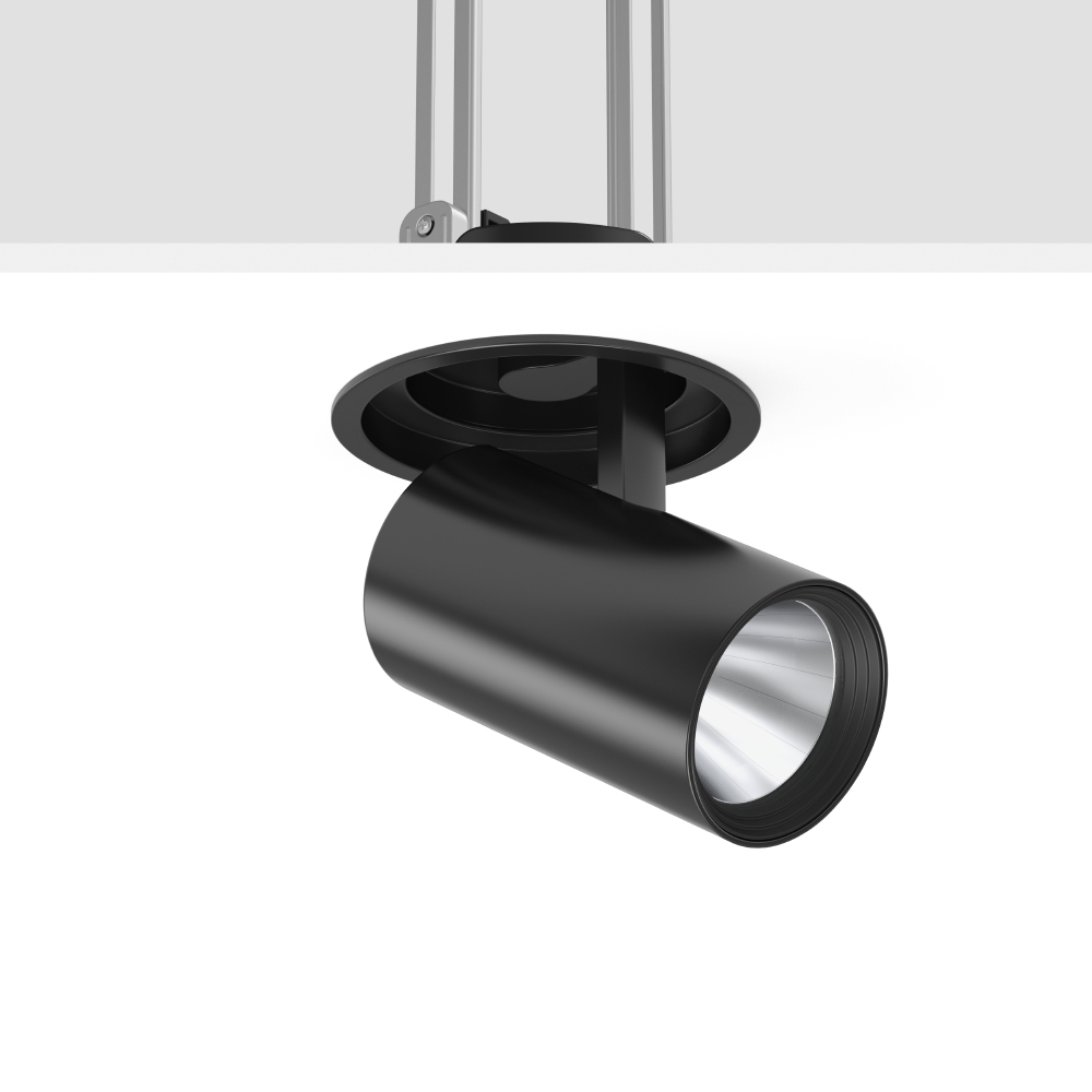 LED-Einbaustrahler 20W DEECOS 4000K 1LED 2550lm Konv Dimmung DALI Alu IP20 sw mt
