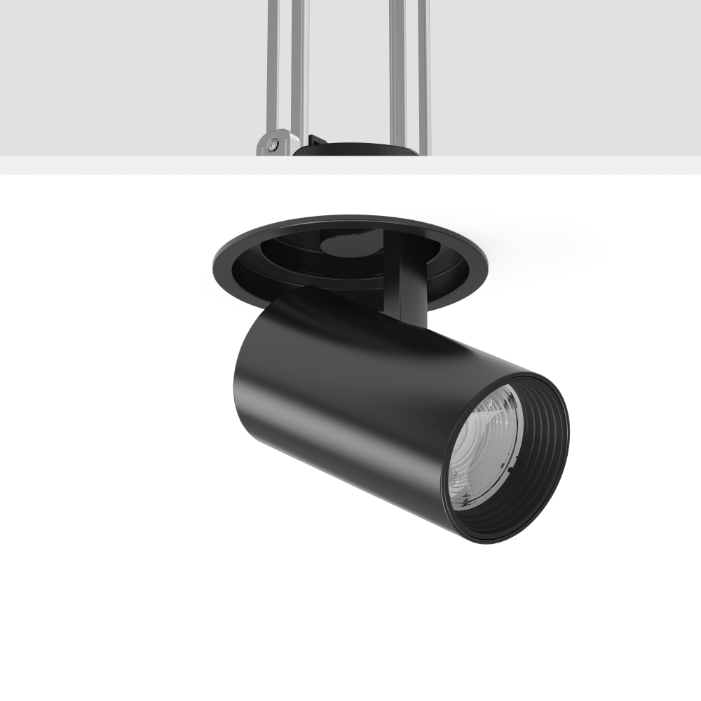 LED-Einbaustrahler 29W DEECOS 4000K 1LED 3200lm Konv Dimmung DALI Alu IP20 sw mt