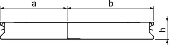 Unterflurkanal estr.überd 250x28x2000mm 2zug ST UF-K