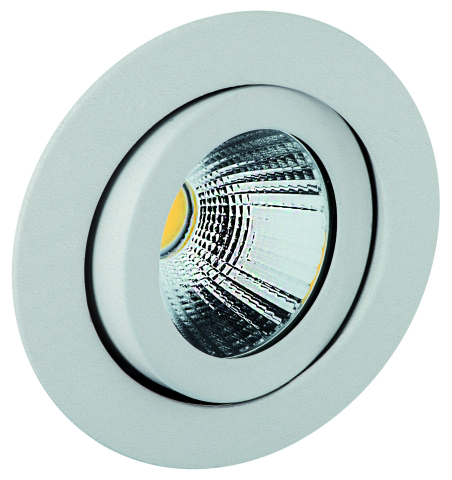 LED-Einbaustrahler 8W TALU 2700K 694lm Konv ws 1LED Alu IP20 mt RF:hochglänzend