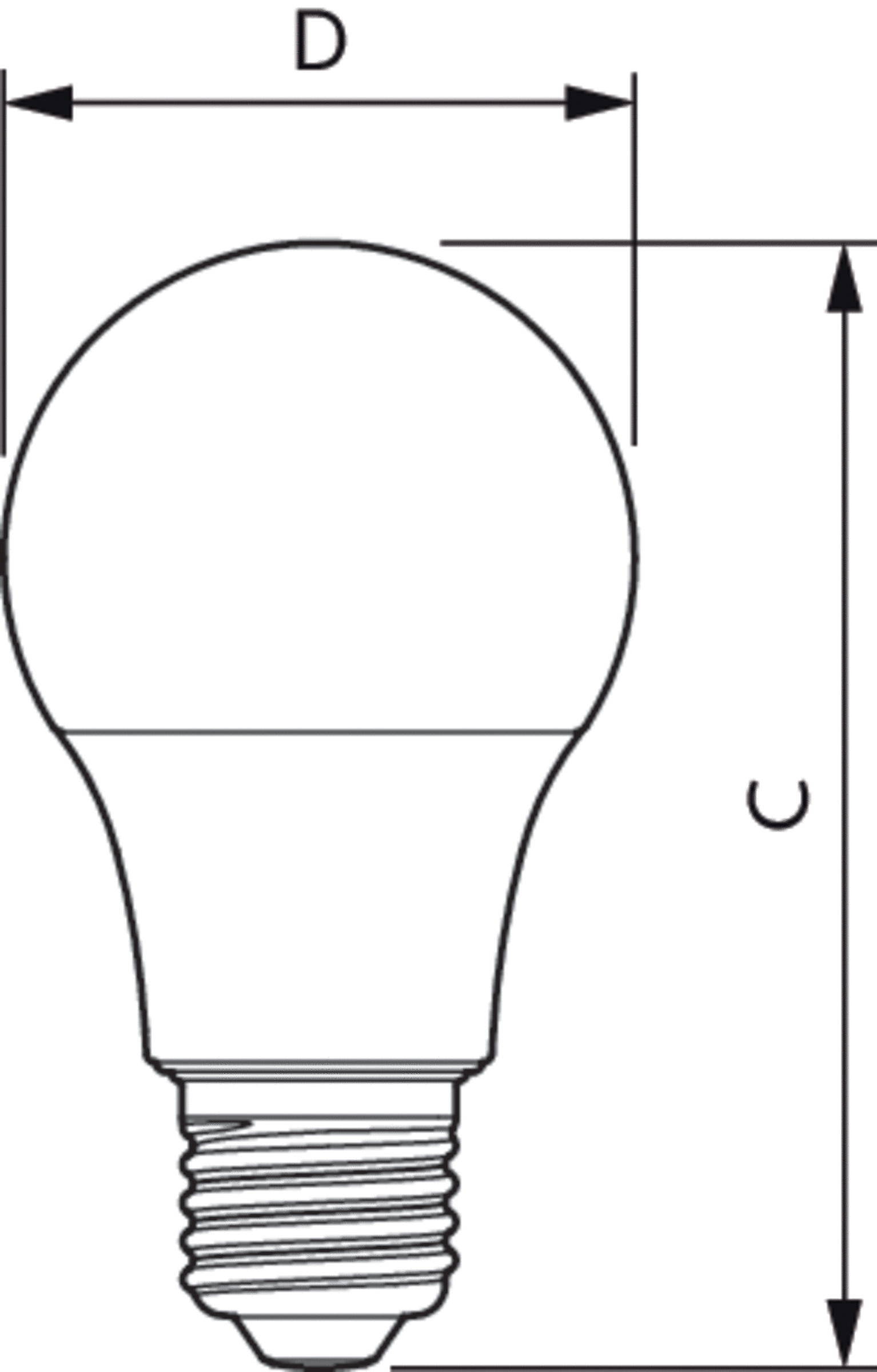 LED-Lampe E27 A60 4,9W F 2700K 470lm ws mattiert 180° AC Ø60x110mm 220-240V