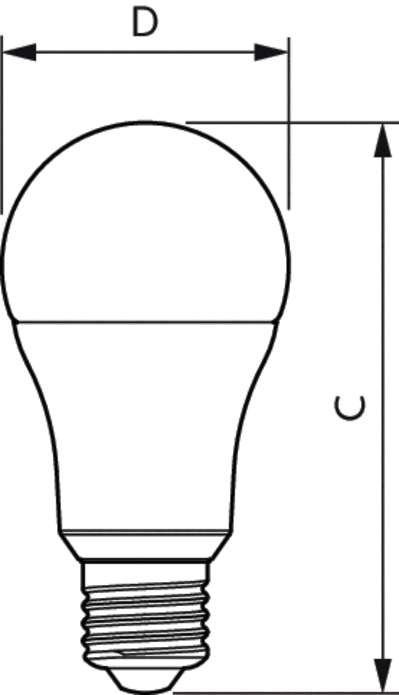 LED-Lampe E27 A60 13W E 2700K 1521lm ws mattiert 180° AC Ø60x110mm 220-240V