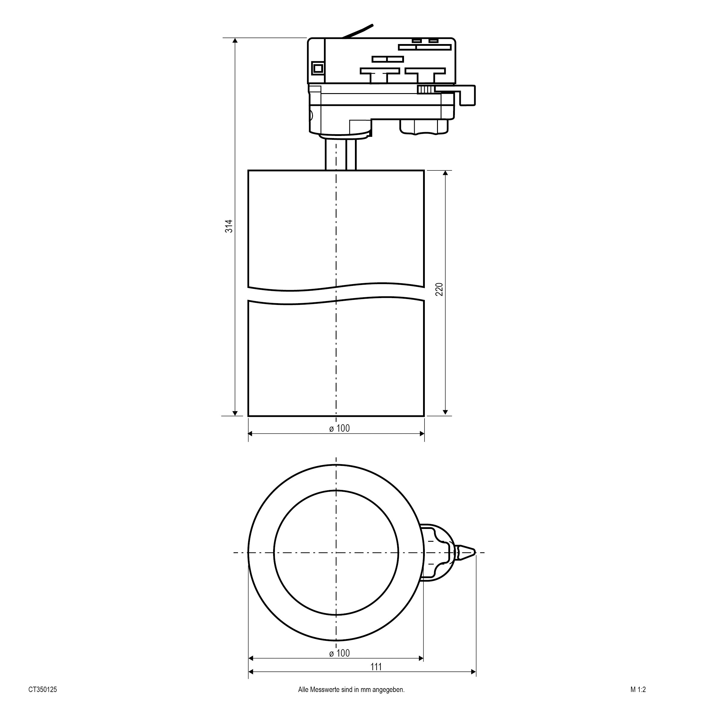 LED-Schienenstrahler 35W 3000-5000K 1LED 3920lm Konv Alu IP20 ws mt