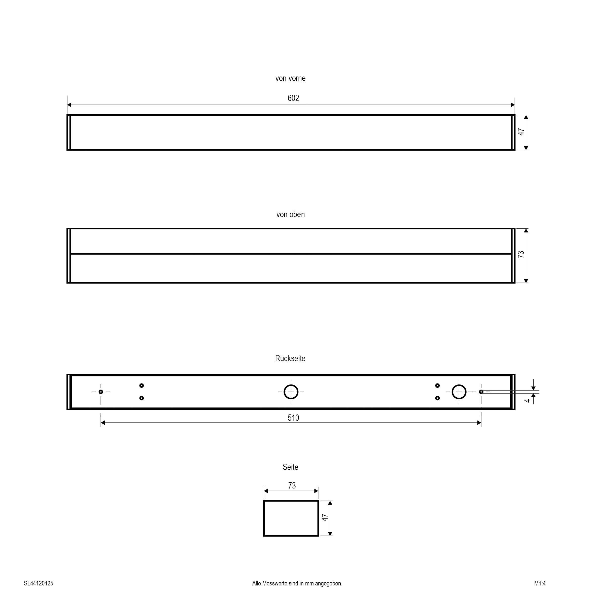 LED-Spiegelleuchte 10-19W 3000-5700K ws 2280lm IP44 602x47x73mm