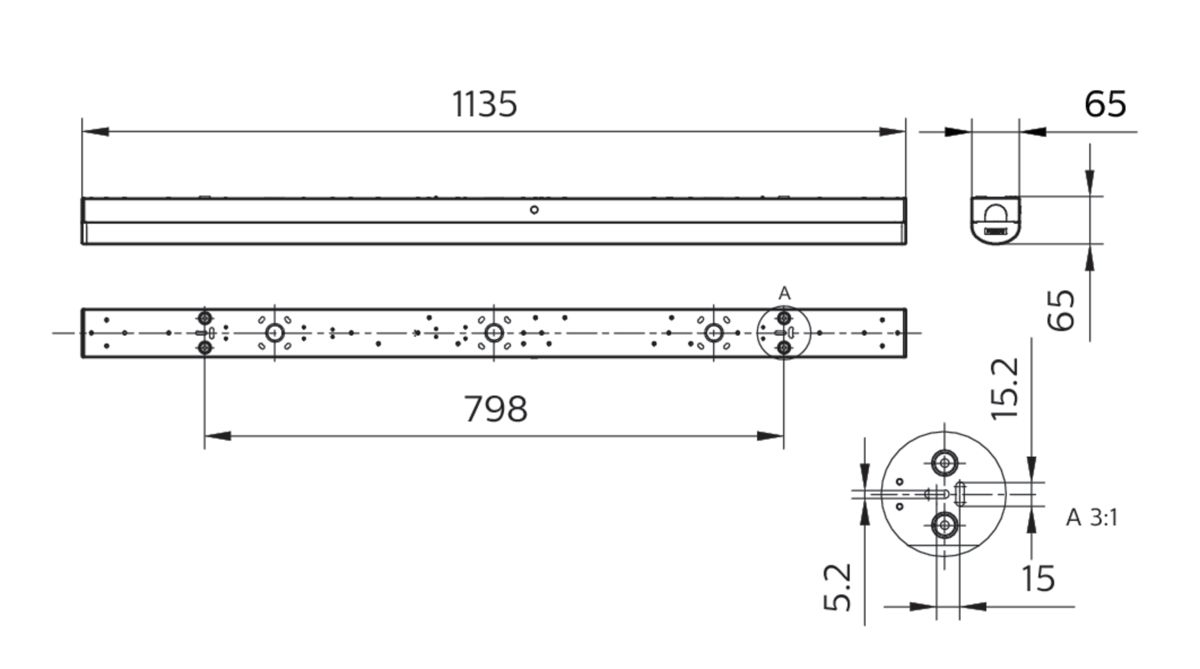 LED-Lichtleiste 48W CoreLine 4000K 1LED 6400lm IP20