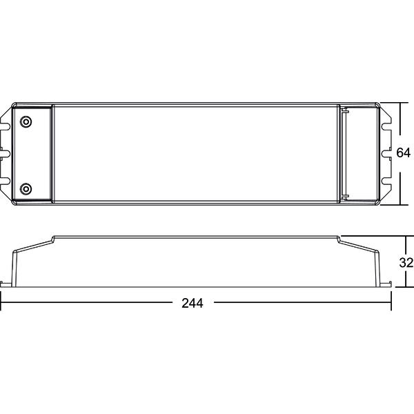 LED-Steuerung 1-100W 24V IP20 DALI Kstgeh dyn Dimmung DALI 244x64x32mm