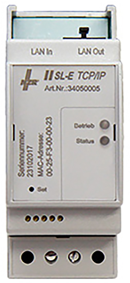 Datenschnittstelle REG 2TE Modbus Eth LED m.LED-Anz