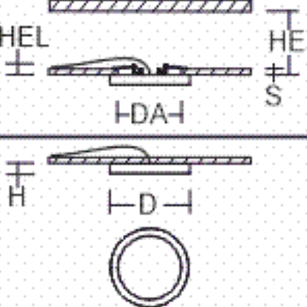 LED-Einbaustrahler 9-15W TRIXY 1LED ST 3000-4000K 3000lm IP20 anth mt