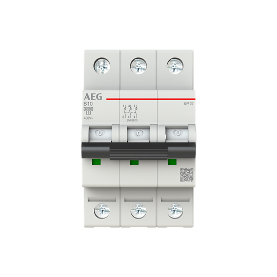 Leitungsschutzschalter AC B 10A 3p 400V 3TE 50-60Hz Zusatzeinrichtungen möglich