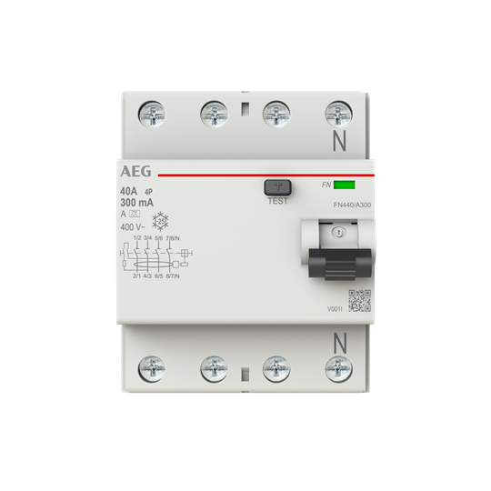 FI-Schutzschalter A 4p 440V 40A 0,3A 4TE REG