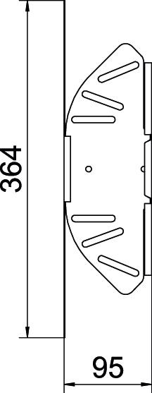 Gelenkbogen_kompl var ST horiz 60x100mm int.Verb integrierter Verbinder60x100mm