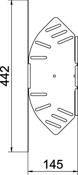 Gelenkbogen_kompl var ST horiz 60x150mm int.Verb integrierter Verbinder60x150mm