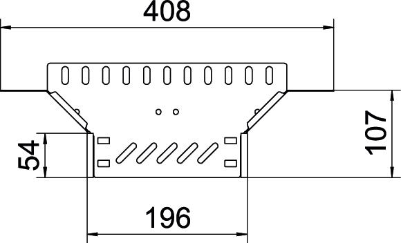 Anbau-Abzweigstück ST vz 35x200mm int.Verb