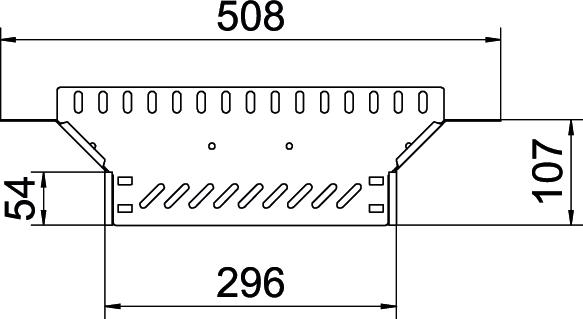 Anbau-Abzweigstück ST vz 35x300mm int.Verb