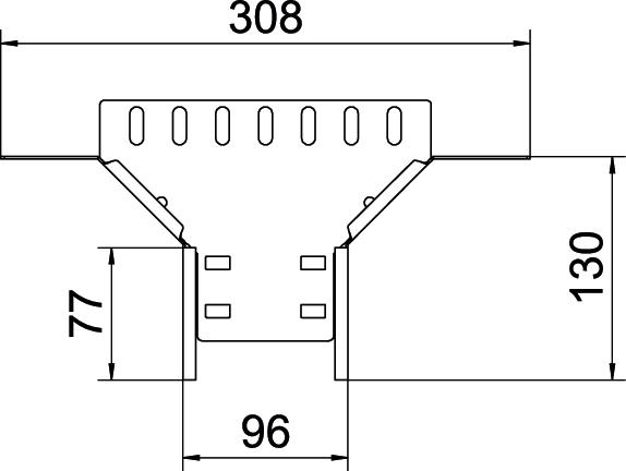 Anbau-Abzweigstück ST vz 60x100mm int.Verb