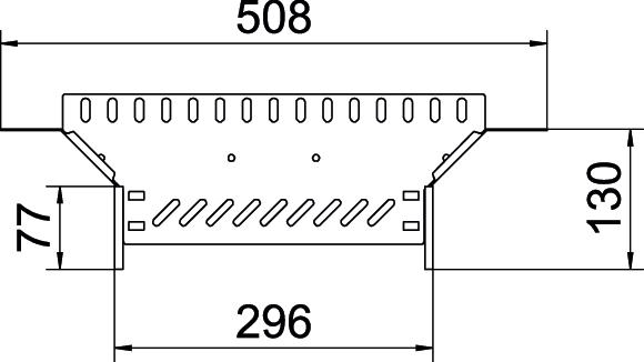 Anbau-Abzweigstück ST vz 60x300mm int.Verb