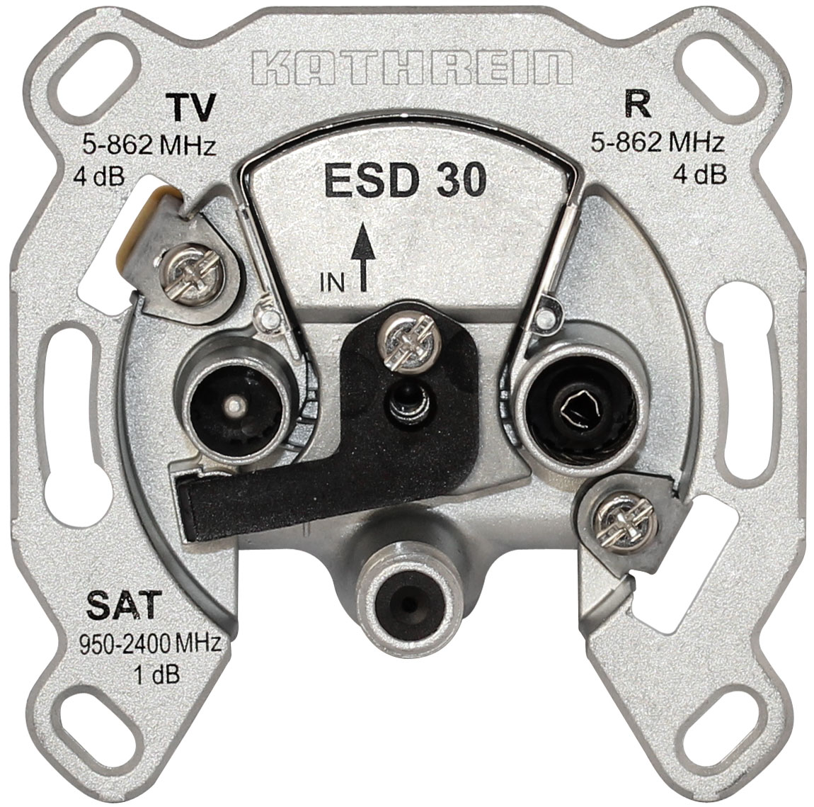 Stichdose Sat/BK 3f 4dB/860 1dB/2150 Fernsp 950-2150MHz/Rad 5-1006MHz/TV