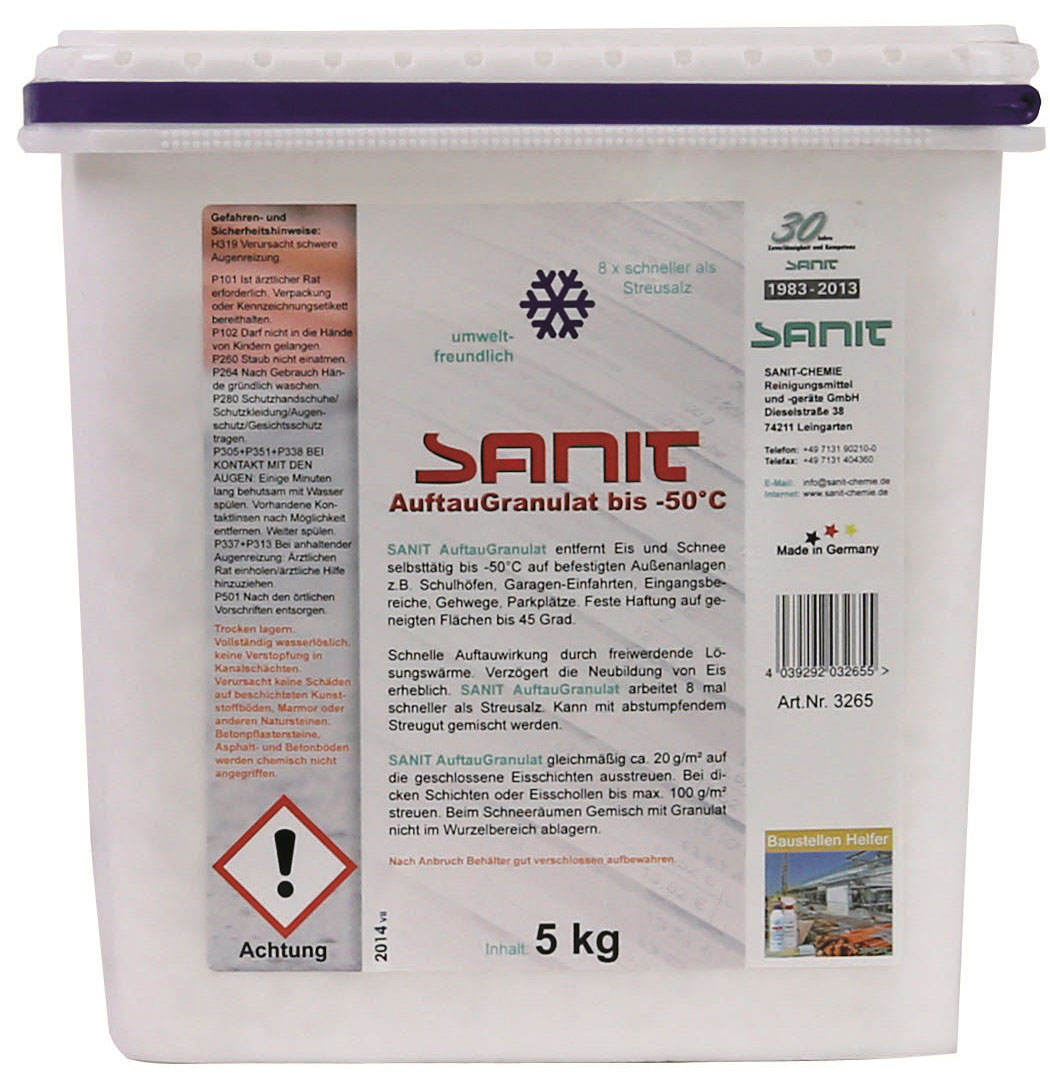 Sanit Auftau-Granulat 5 kg, Eimer, bis -50 °C