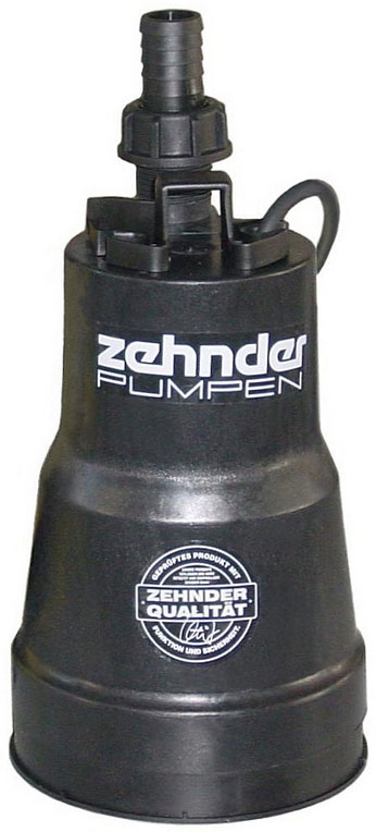 Zehnder-Pumpen Flachsaugpumpe FSP 330 Tauchpumpe, Edelstahl/Kunststoff