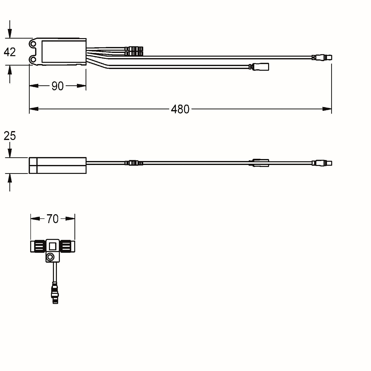 AR Elektronikmodul, A3000open, EM5, ID 09010, 24 VDC