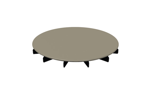 Bette Ablaufdeckel DW BetteAir 193,6x193,6x30mm, glasiert, greige