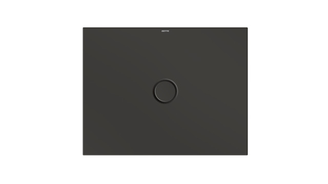 Duschfläche BetteFloor 5711 90x70cm, Glasur, Mini-Wannenträger, anthracite
