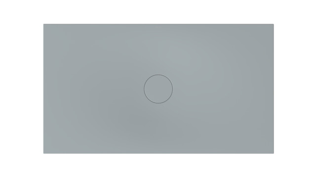 Bette Duschfliese BetteAir 1600 x 900 mm, quartz, Rechteck, glasierter Titan-Stahl, mit Minimum-Täger