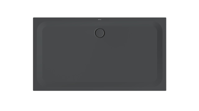 Duschwanne BetteUltra 5808 180x100x3,5cm, Glasur, Mini-Wannenträger, raven
