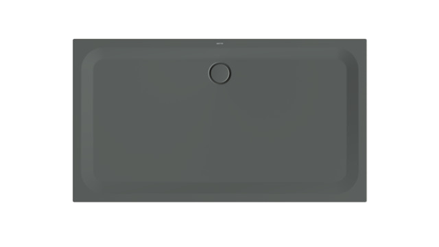 Duschwanne BetteUltra 5808 180x100x3,5cm, Antirutsch/Pro, Mini-Wannenträger, smoke
